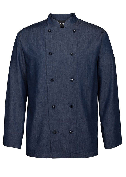 JBs Wear Unisex Denim Long Sleeve Chefs Jacket