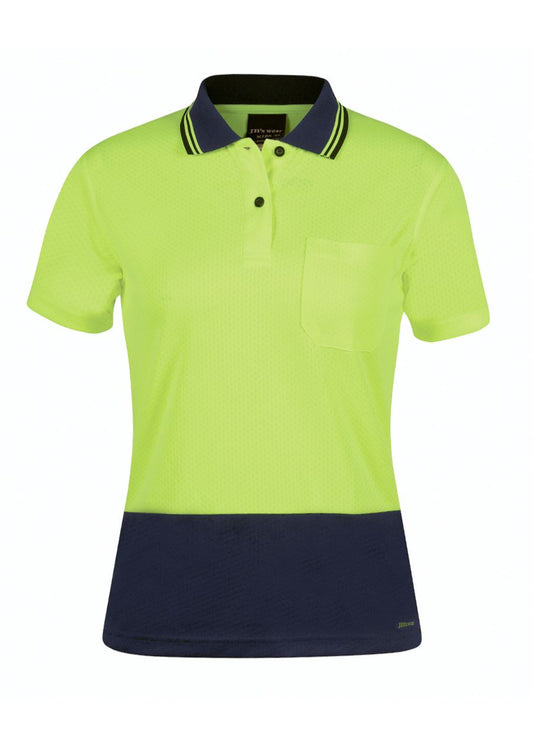 JBs Wear Hi Vis Ladies S/S Jacquard Polo