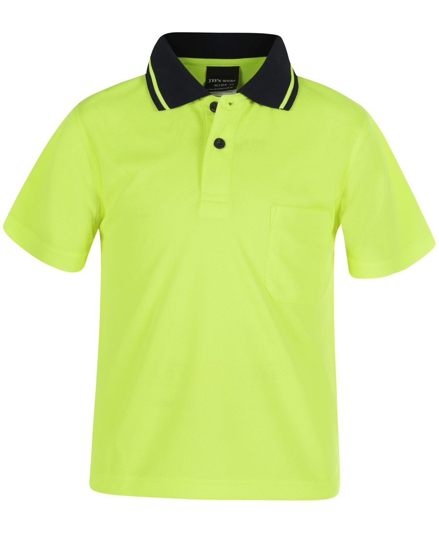 JBs Wear Hi Vis Non Cuff Traditional Polo