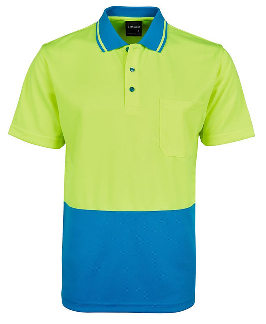 JBs Wear Hi Vis Non Cuff Traditional Polo