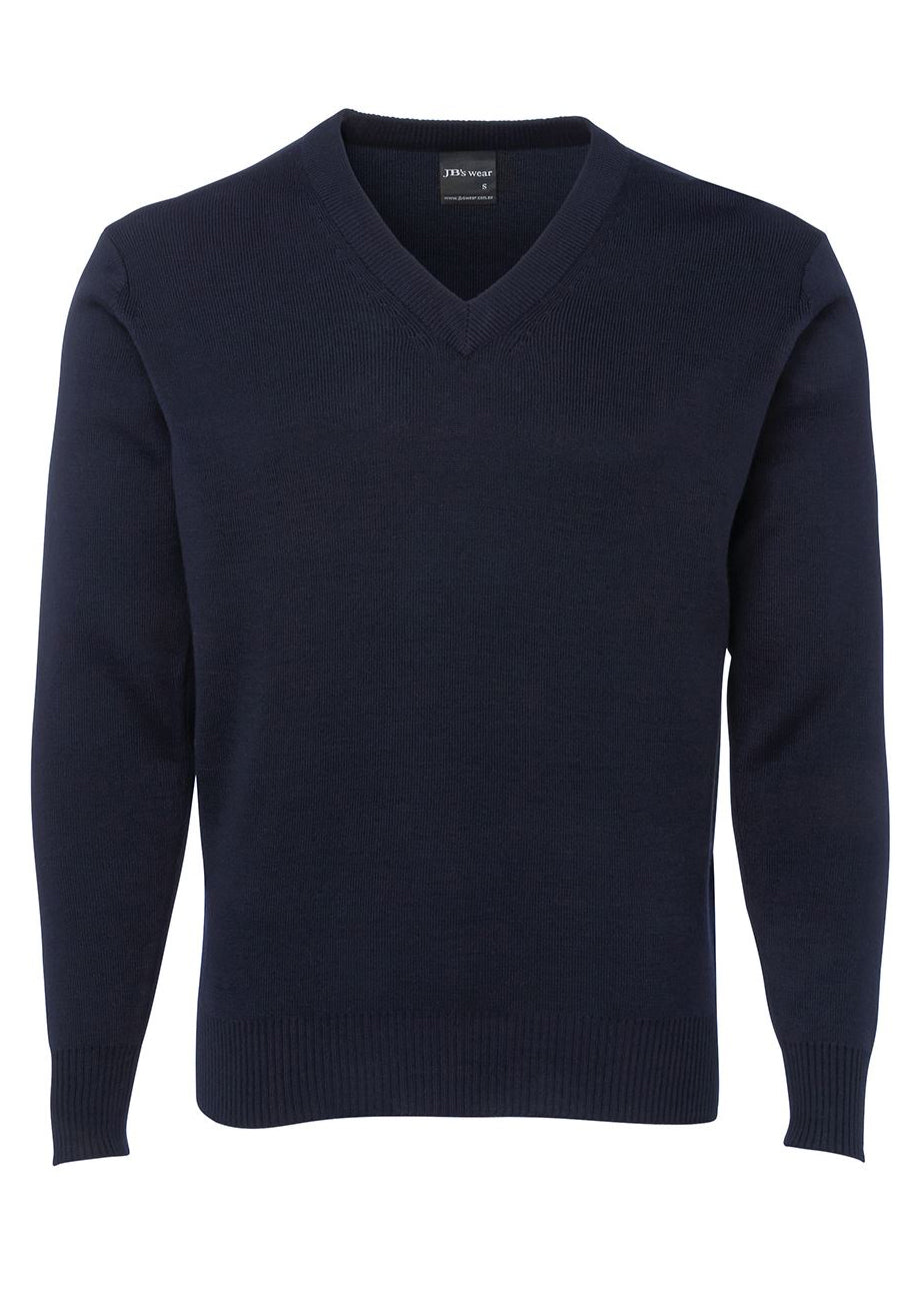 JBs Wear Mens Knitted V-Neck Jumper