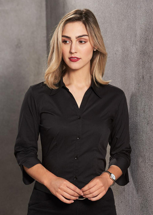 Winning Spirit Ladies Teflon Executive 3/4 Sleeve Shirt
