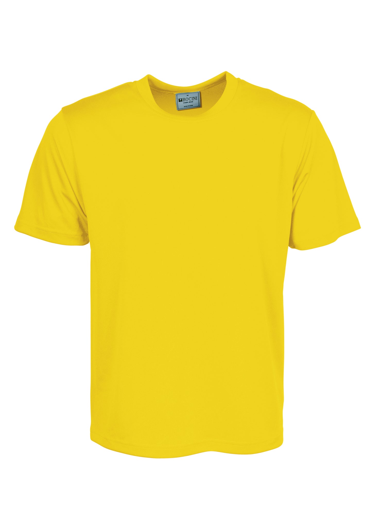 Bocini Unisex Adults Plain Breezeway Micromesh Tee Shirt