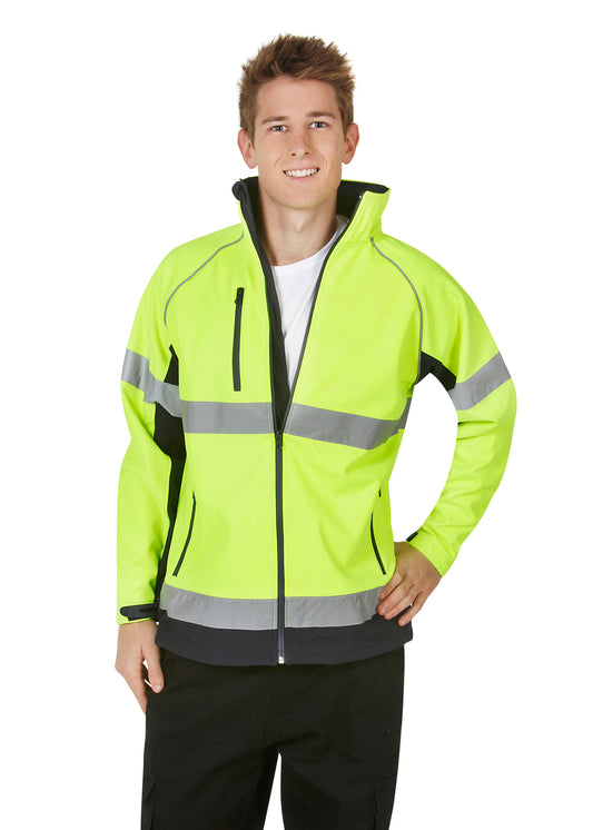 Blue Whale Unisex Hi Vis Soft Shell Jackets D/N Use