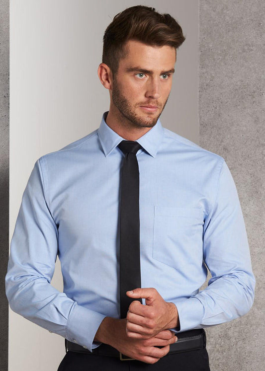 Winning Spirit CVC Mens Oxford Shirt Long Sleeve