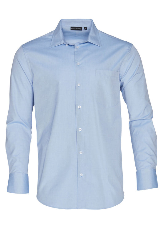 Winning Spirit CVC Mens Oxford Shirt Long Sleeve