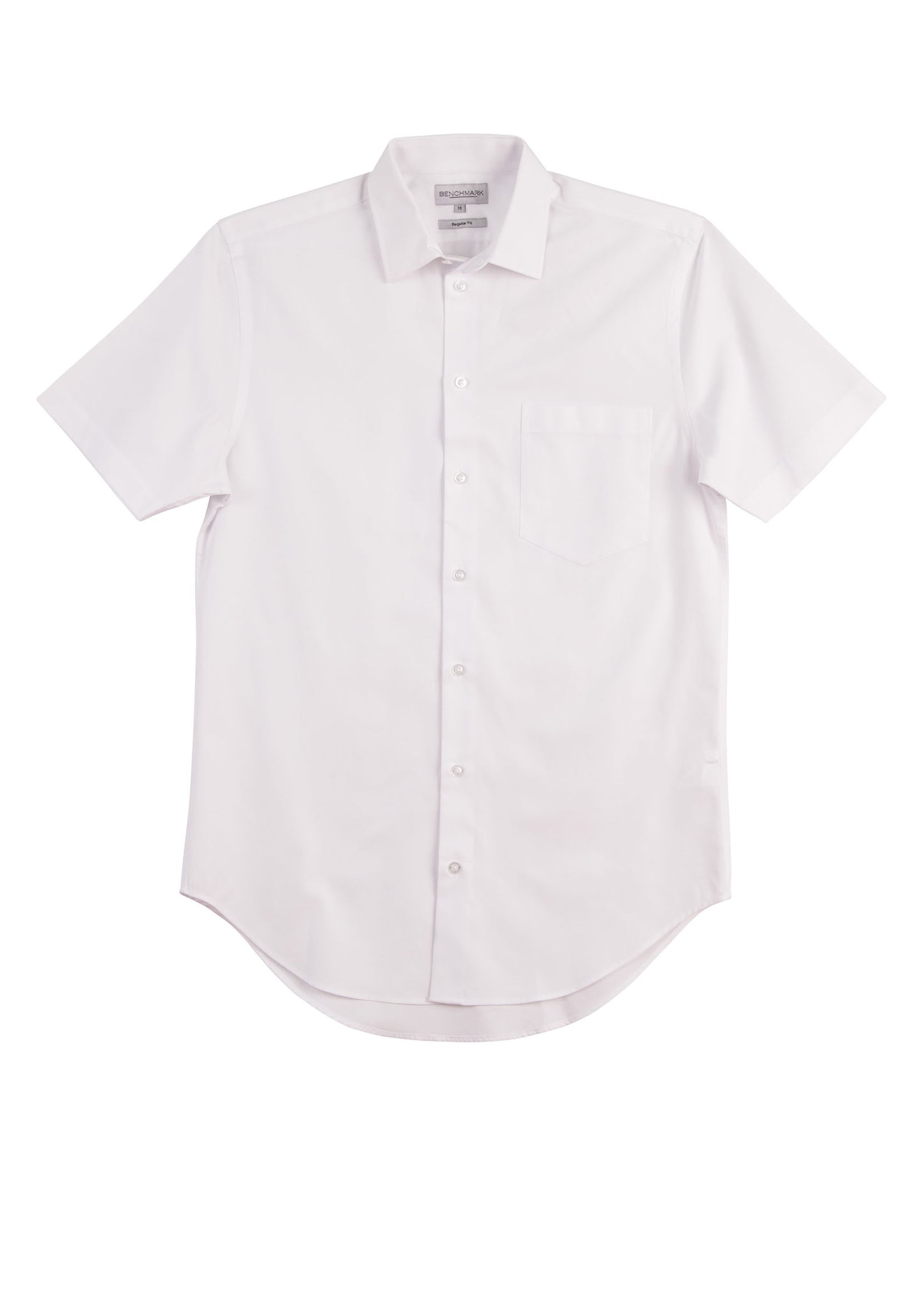Winning Spirit CVC Mens Oxford Shirt Short Sleeve