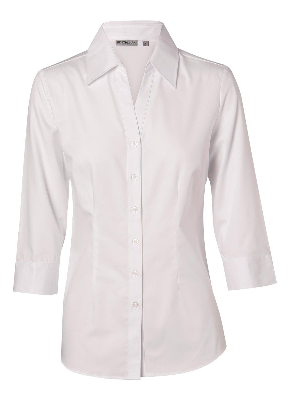 Winning Spirit CVC Ladies Oxford 3/4 Sleeve Shirt
