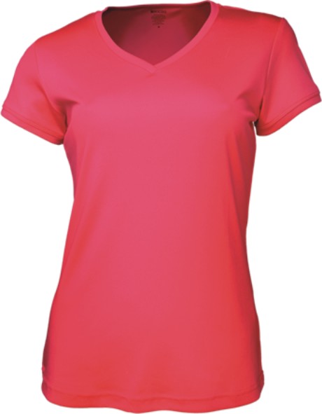 Ladies Brushed V-Neck Tee Shirt