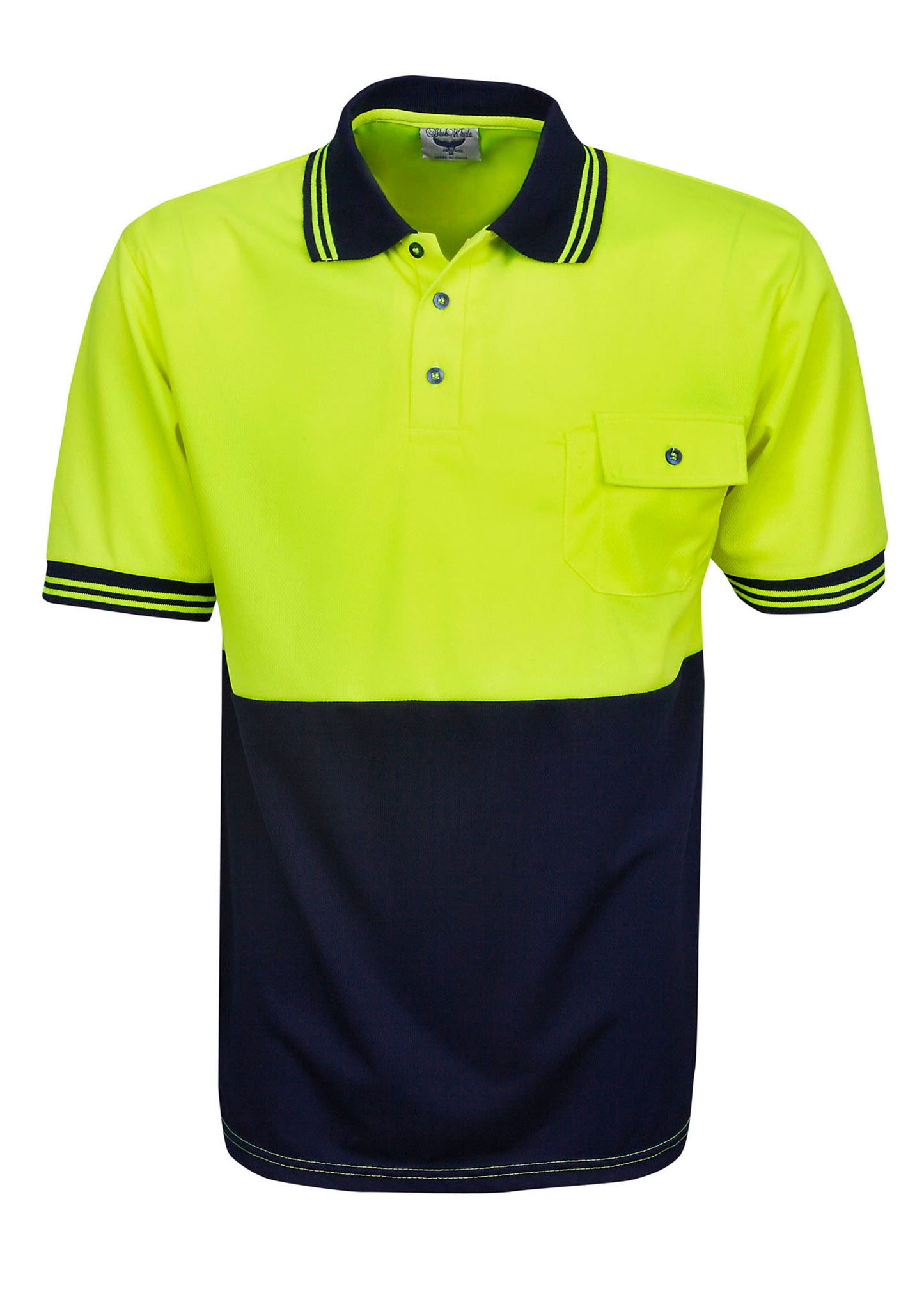 Blue Whale Unisex Hi Vis Cooldry Polo Short Sleeve