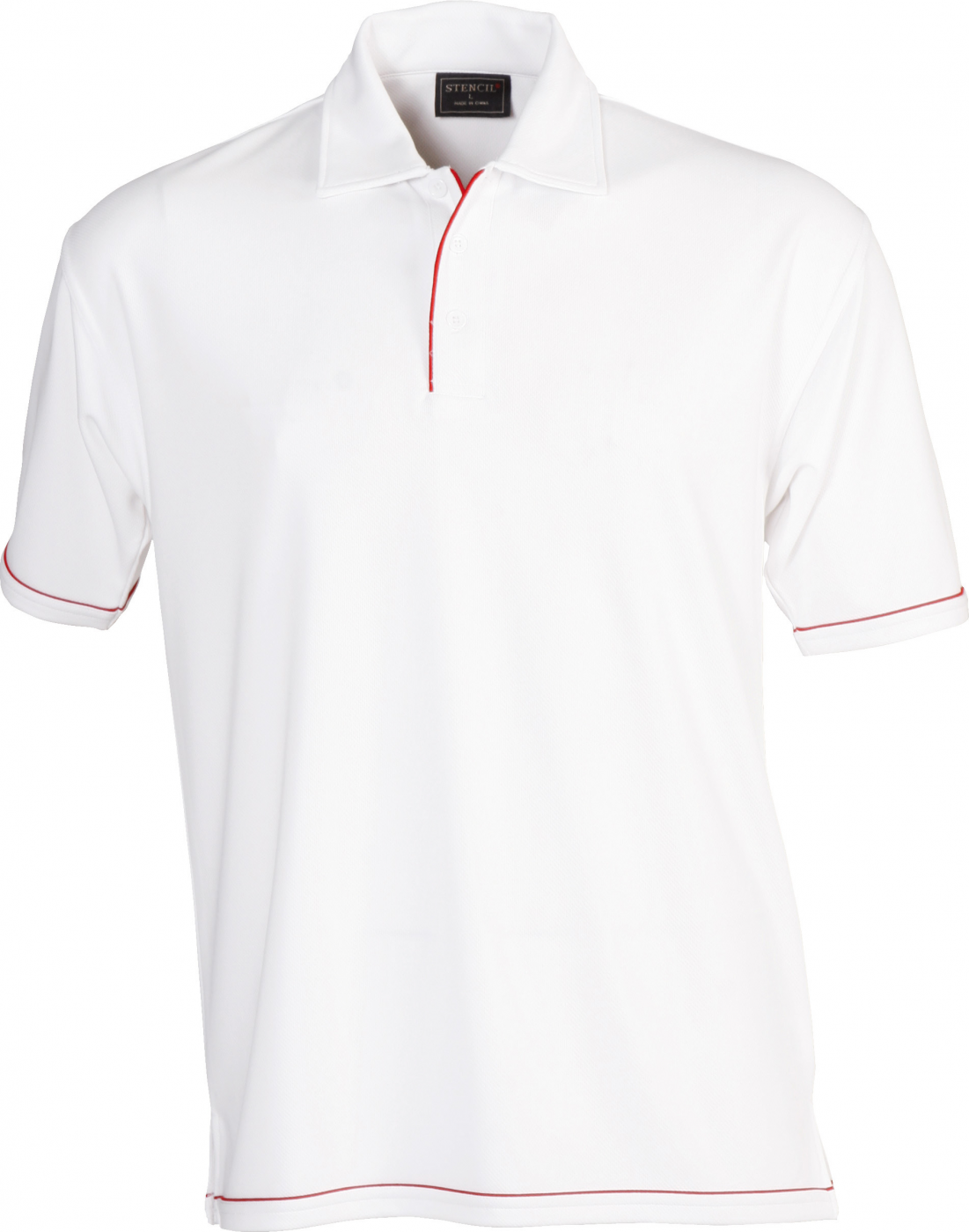 Stencil Mens Short Sleeve Cooldry Polo
