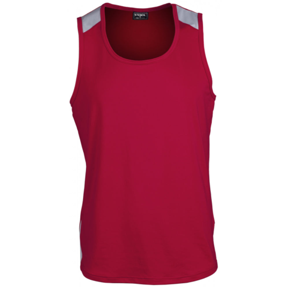 Stencil Mens Team Singlet