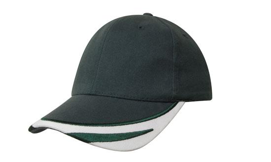 Headwear Brushed Heavy Cotton with Peak Trim Embroidered
