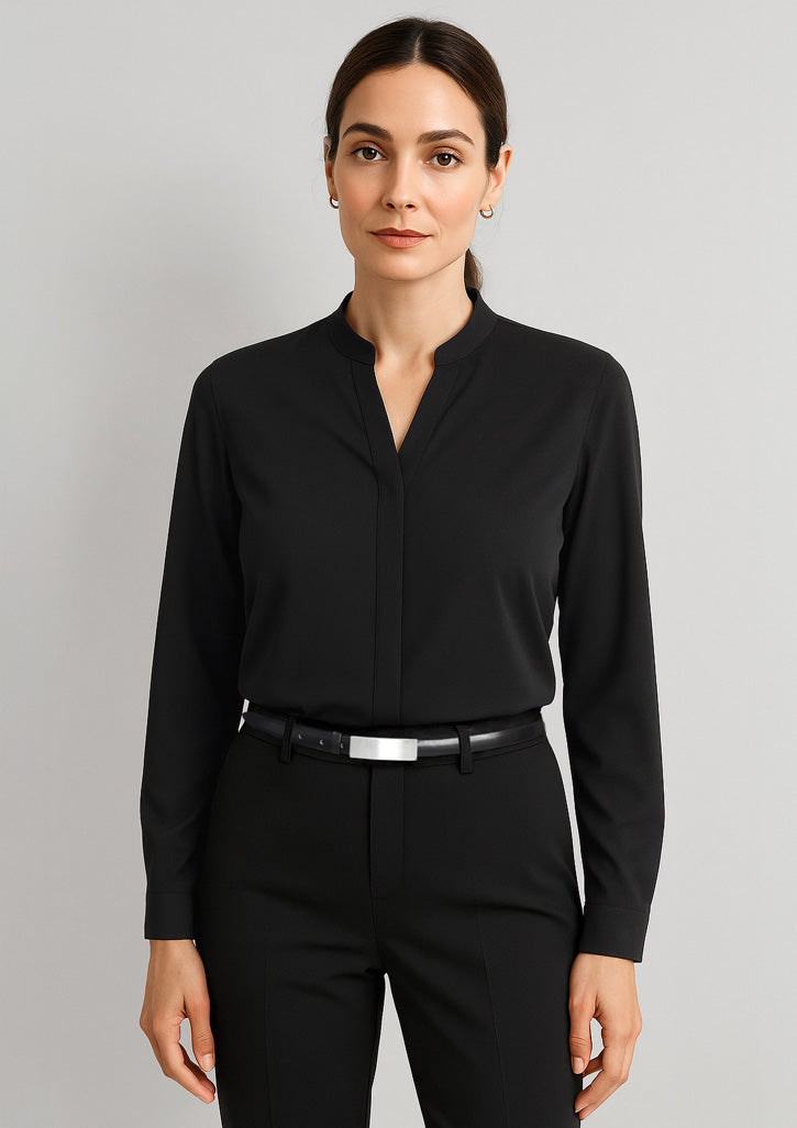 Biz Collection - Womens Juliette Long Sleeve Blouse