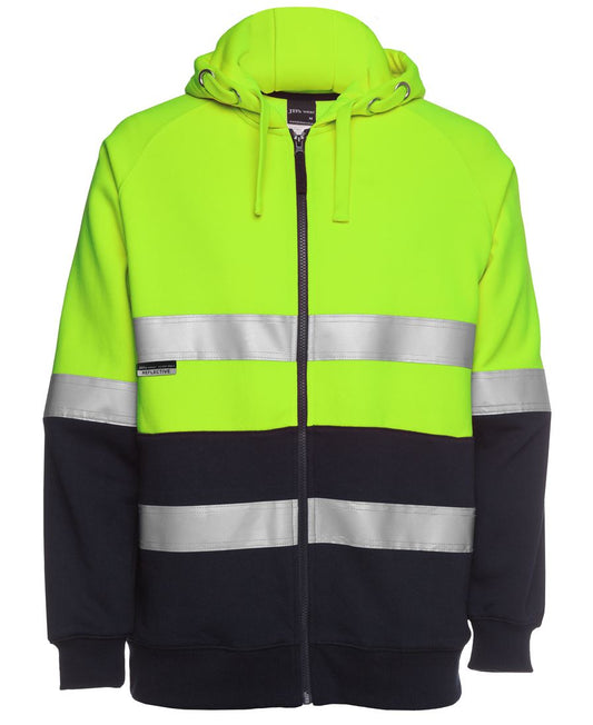 JBs Wear Hi Vis (D+N) Full Zip Fleece Hoodie