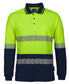 JBs Wear Hi Vis Segmented Tape Long Sleeve Polo