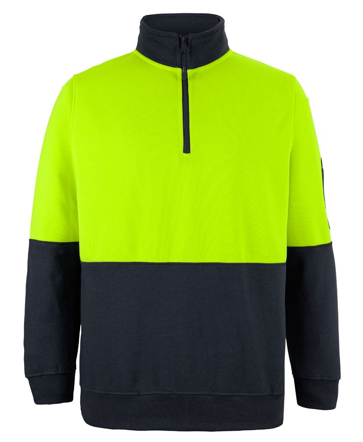 JBs Wear Hi Vis 1/2 Zip Fleecy