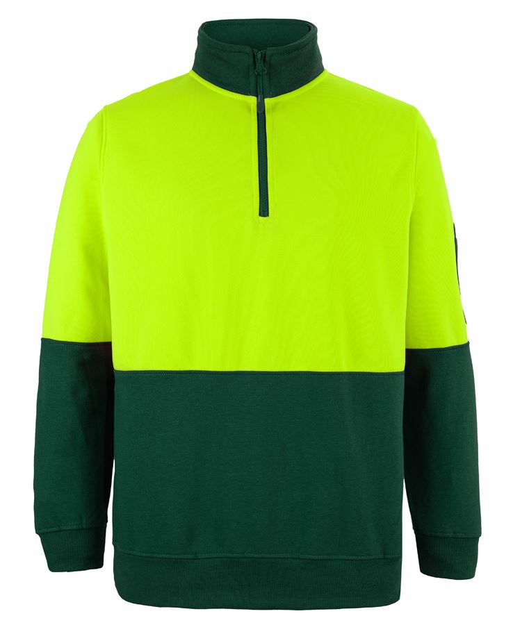 JBs Wear Hi Vis 1/2 Zip Fleecy