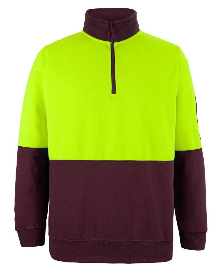 JBs Wear Hi Vis 1/2 Zip Fleecy