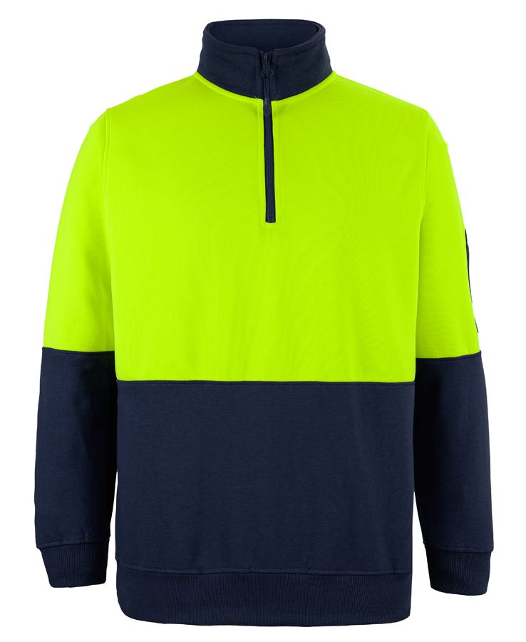 JBs Wear Hi Vis 1/2 Zip Fleecy