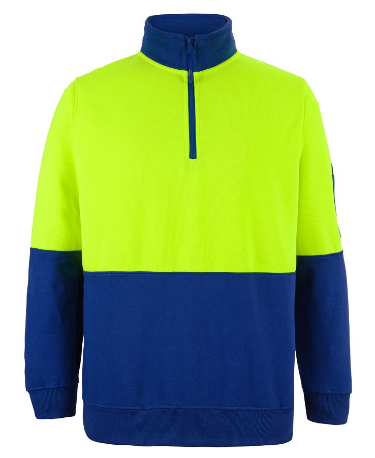 JBs Wear Hi Vis 1/2 Zip Fleecy