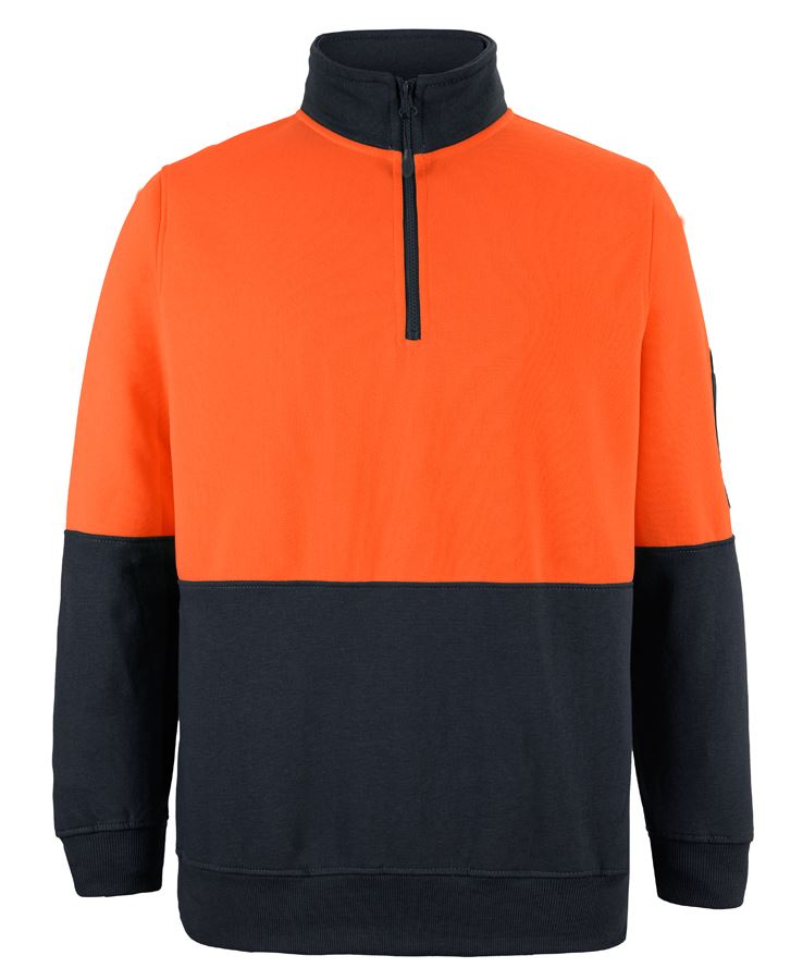 JBs Wear Hi Vis 1/2 Zip Fleecy