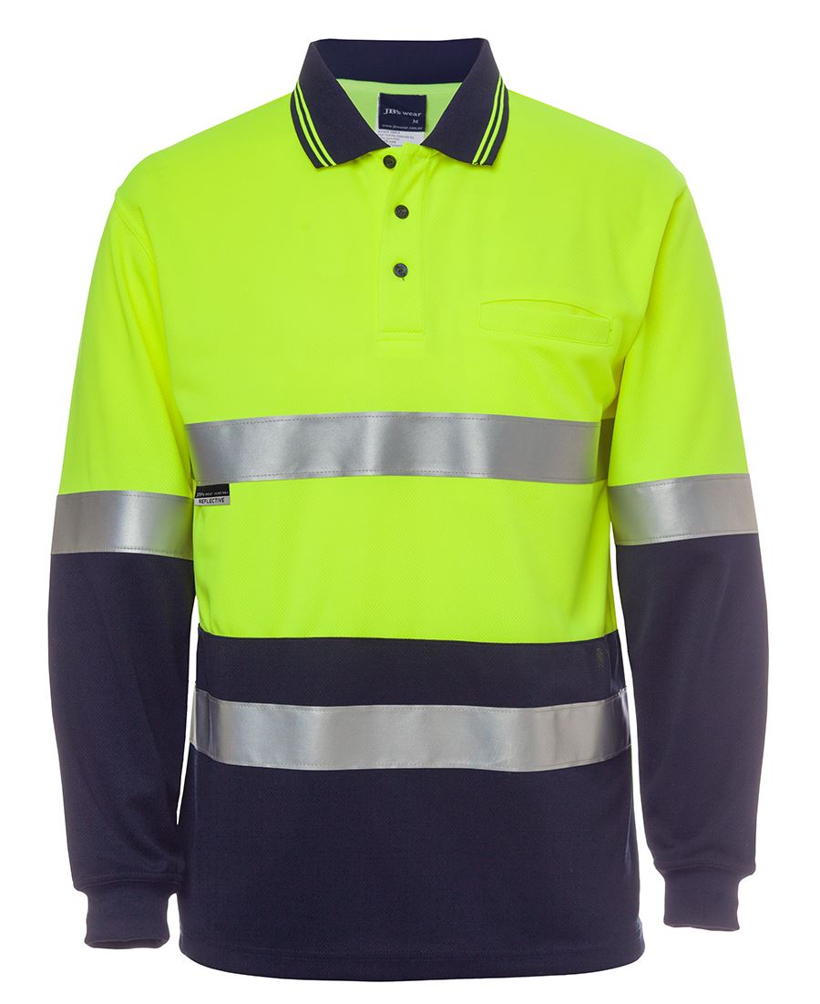 JBs Wear Hi Vis Non Cuff (D+N) Traditional Polo