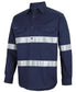 JBs Wear Close Front L/S 150G Work Shirt Reflective Tape
