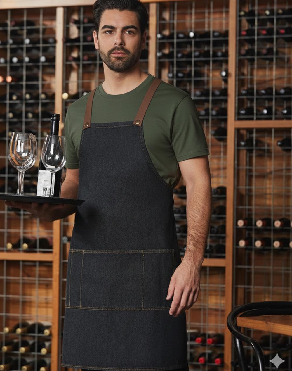 Winning Spirit East Village Denim Bib Apron