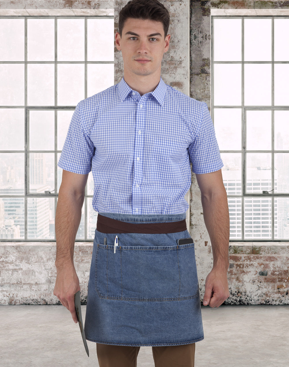 Winning Spirit AP10 - East Village Half Denim Apron