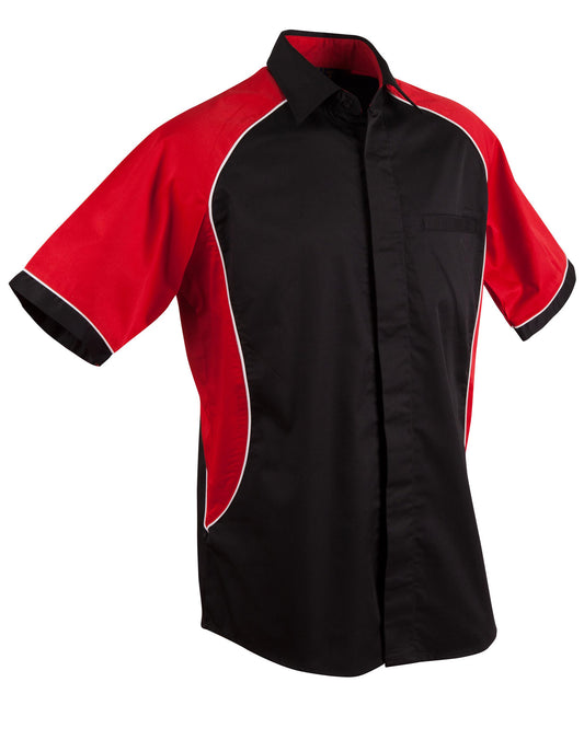 Winning Spirit BS15 Men's Arena Tri-colour Contrast Shirt