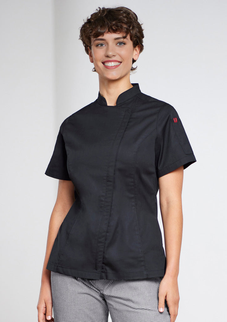 Biz Collection - Womens Alfresco Short Sleeve Chef Jacket