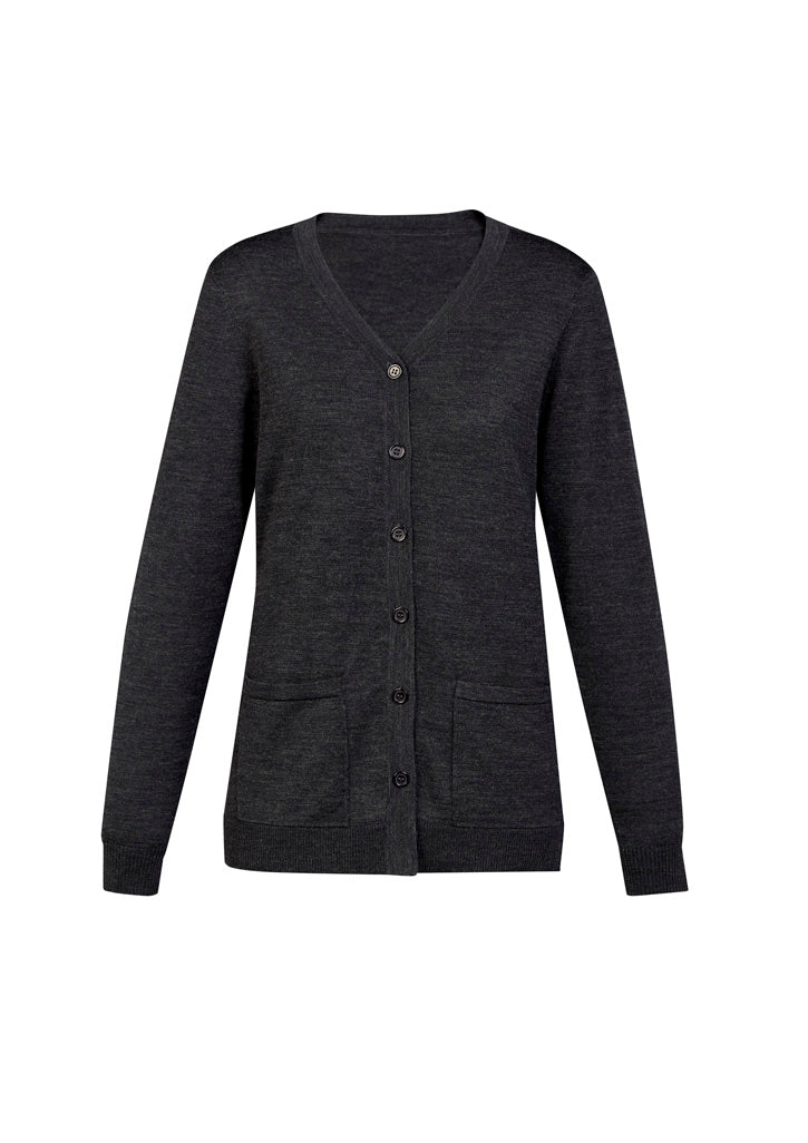 Biz Collection - Womens Button Front Knit Cardigan