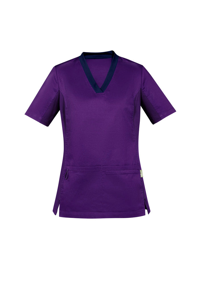 Biz Collection - Womens Riley Stretch Scrub Top