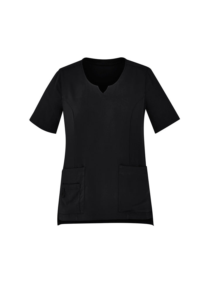 Biz Collection - Womens Avery Round Neck Scrub Top