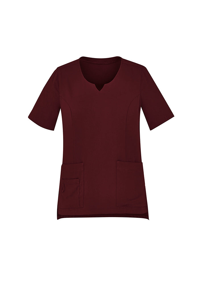 Biz Collection - Womens Avery Round Neck Scrub Top