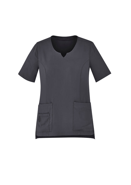 Biz Collection - Womens Avery Round Neck Scrub Top