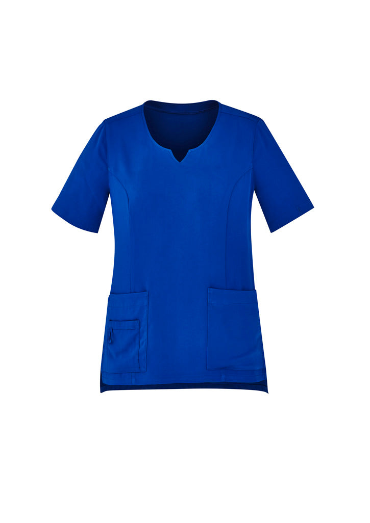 Biz Collection - Womens Avery Round Neck Scrub Top