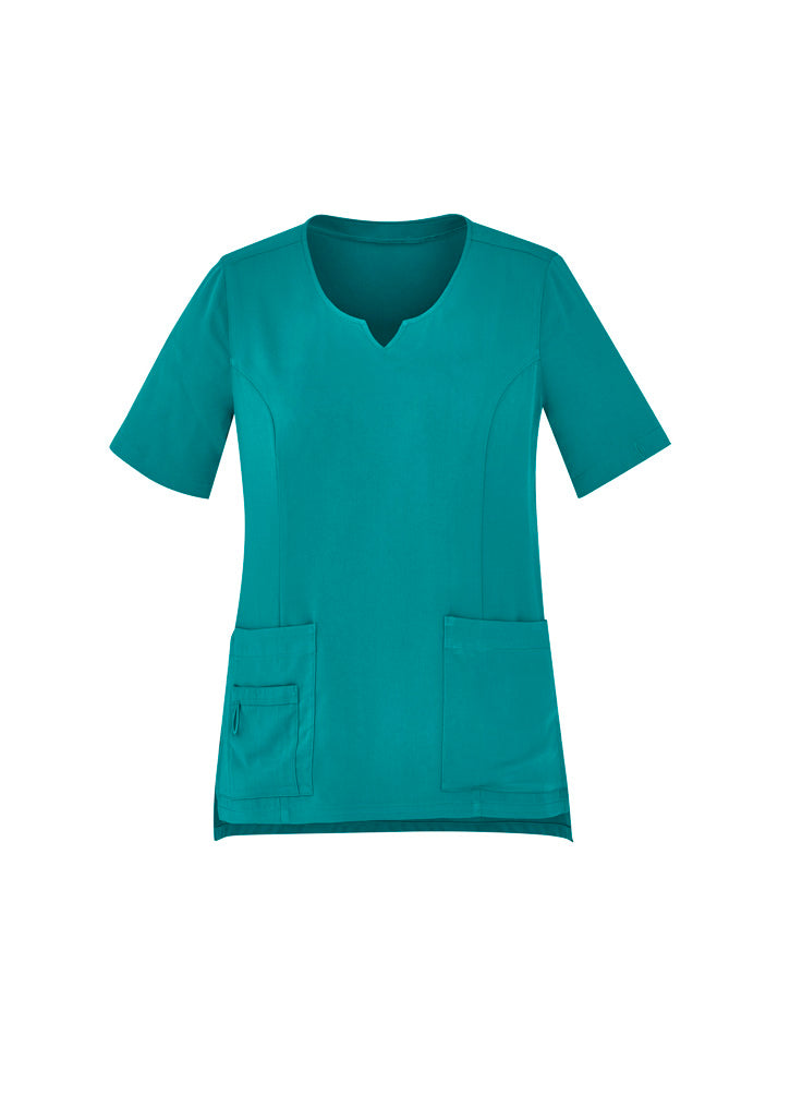 Biz Collection - Womens Avery Round Neck Scrub Top