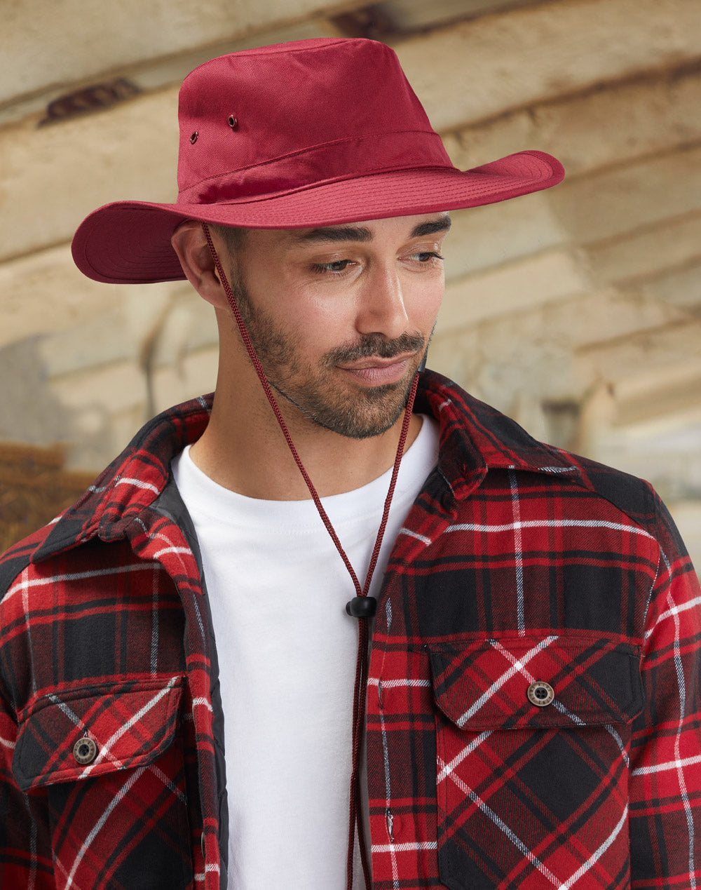 Winning Spirit H1026 Slouch Hat With Break-away Clip Strap