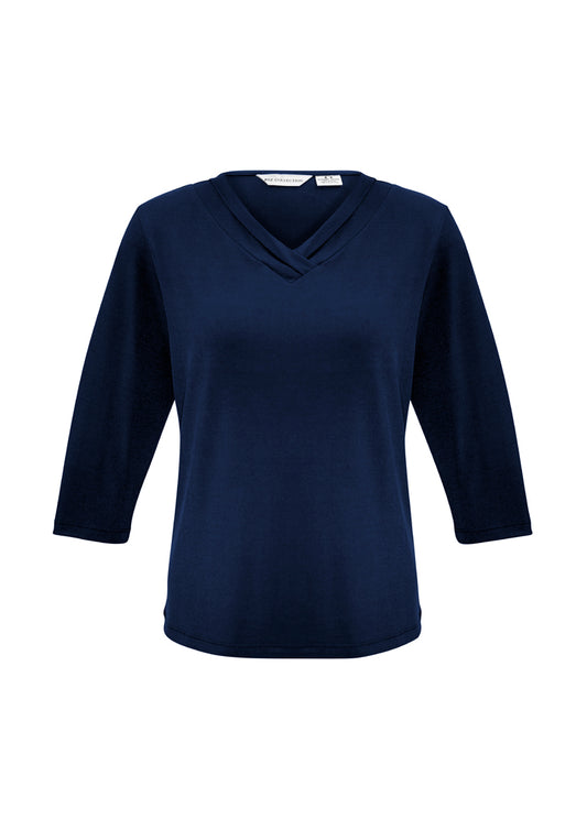 Biz Collection Womens Lana 3/4 Sleeve Top