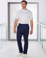 Winning Spirit M9710 MENS SEMI-ELASTIC WAIST TIE SOLID COLOUR SCRUB PANTS