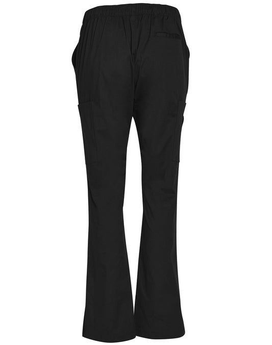 Winning Spirit M9720 LADIES SEMI-ELASTIC WAIST TIE SOLID COLOUR SCRUB PANTS