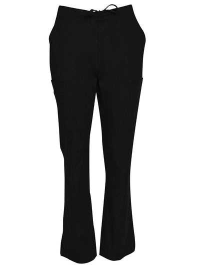 Winning Spirit M9720 LADIES SEMI-ELASTIC WAIST TIE SOLID COLOUR SCRUB PANTS