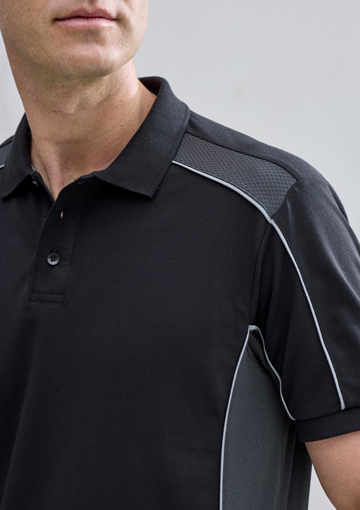 Biz Collection - Unisex Grid Short Sleeve Polo