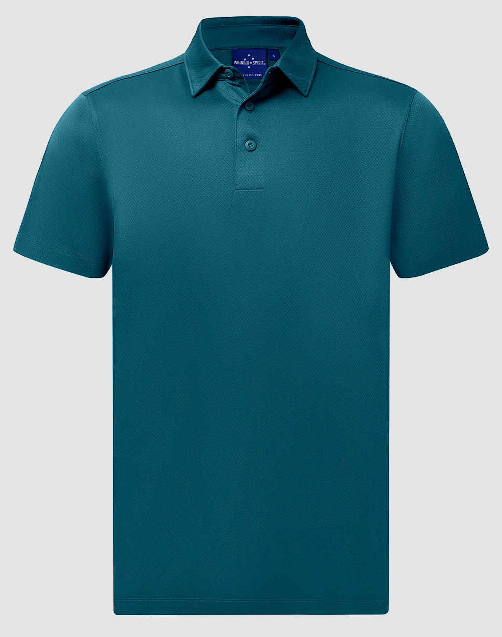 Winning Spirit Sustainable Jacquard Knit Polo Mens