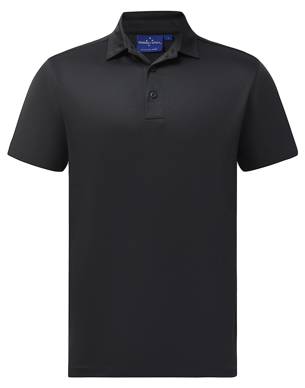 Winning Spirit Sustainable Jacquard Knit Polo Mens