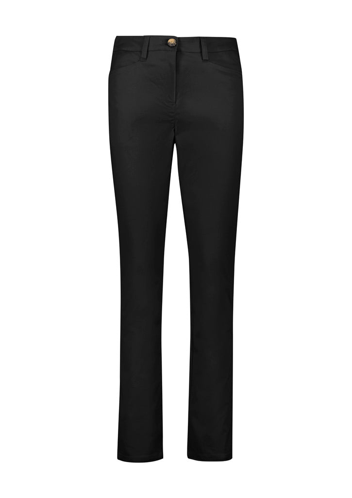 Biz Collection - Womens Slim Leg Stretch Chino Pant