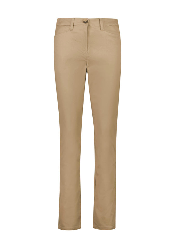 Biz Collection - Womens Slim Leg Stretch Chino Pant