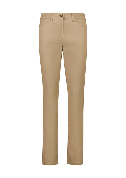 Biz Collection - Womens Slim Leg Stretch Chino Pant